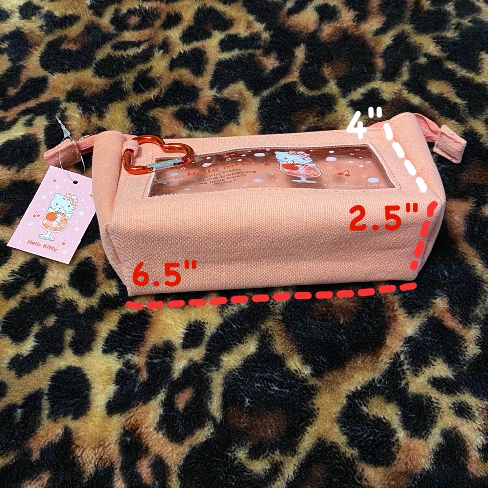 Hello Kitty🥤Fizzy Soda Zip Pouch Makeup Pencil Bag - Picture 7 of 7